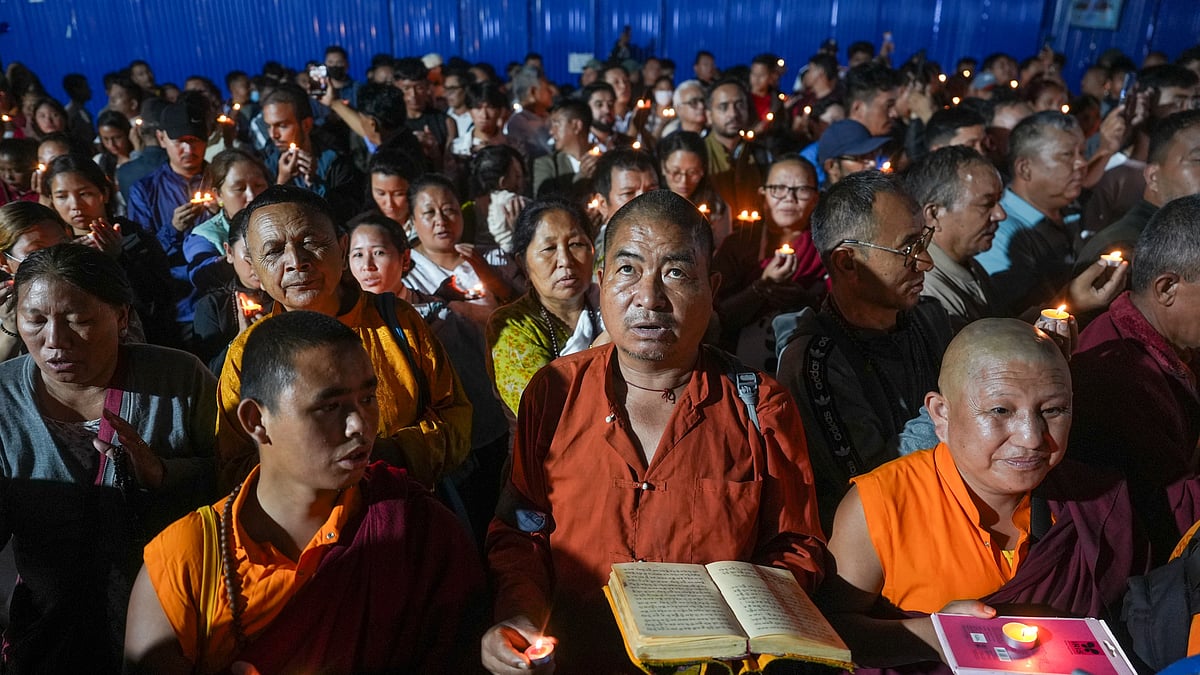A candlelight service for the departed in Nepal