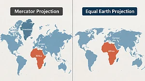 Mercator projection was developed in 1569.
