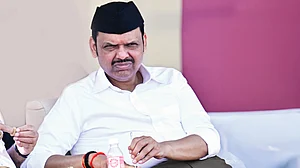 File photo of Devendra Fadnavis in RSS gear