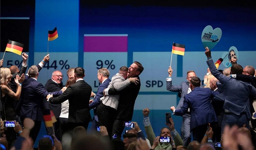 AfD is also polling as Germany’s strongest political force nationally. 