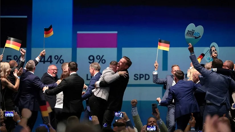 AfD is also polling as Germany’s strongest political force nationally.