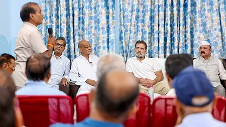 Rahul Gandhi at the ‘Janata Darbar’.