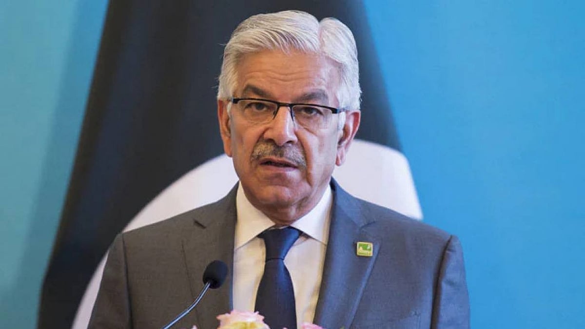 Defence minister Khawaja Asif.
