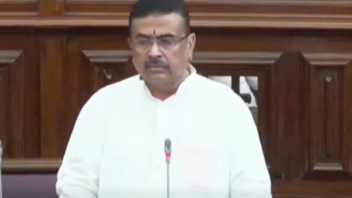 Suvendu Adhikari in the West Bengal Assembly, 10 Sep