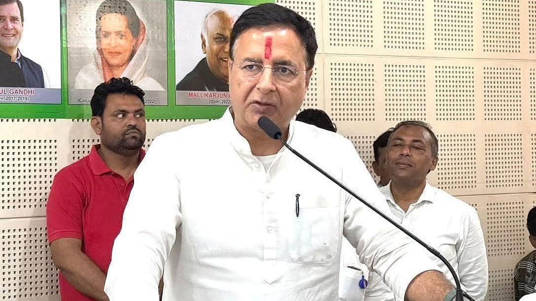Gujarat Congress in-charge and Rajya Sabha MP Randeep Singh Surjewala.