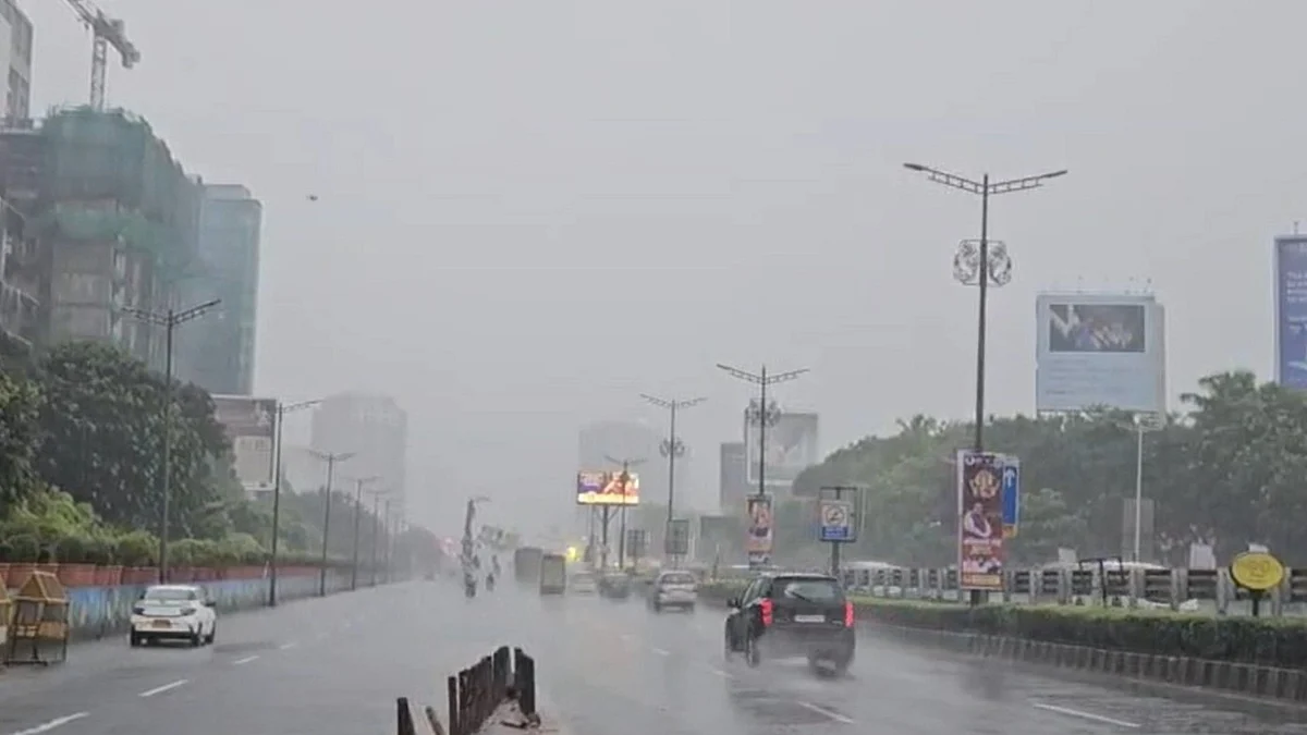 Relentless rain drenches Mumbai, disrupts commute.