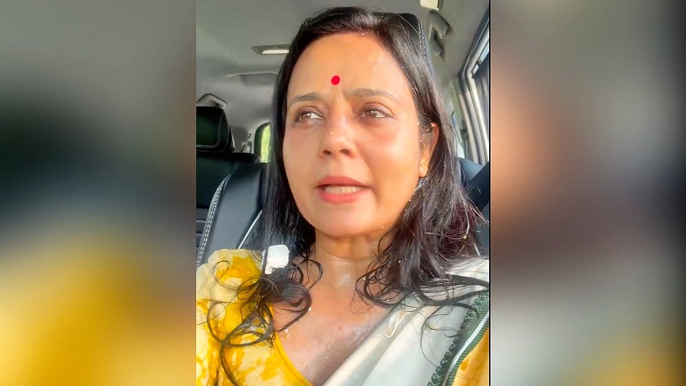 Screenshot from video posted by Mahua Moitra