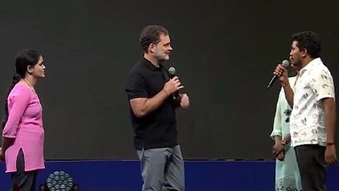 System fears students because they ask questions: Rahul Gandhi in Indore
