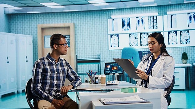 Age shapes the premium because healthcare needs generally change across life stages. 
