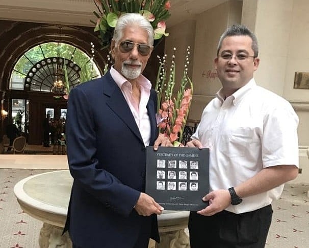 Naoki Alex Miyaji, CEO of Japan Cricket Association with Shyam Bhatia