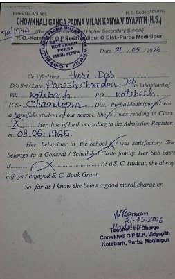 Are typographical errors accepted in affidavit by Election Commission?