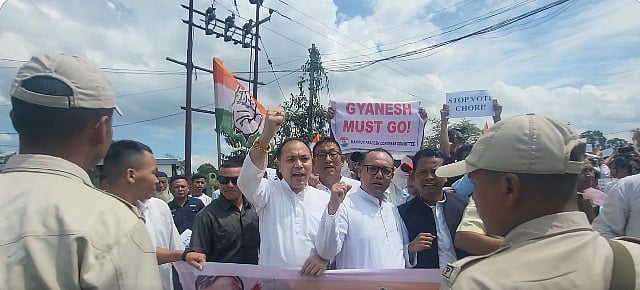 Protestors in Manipur