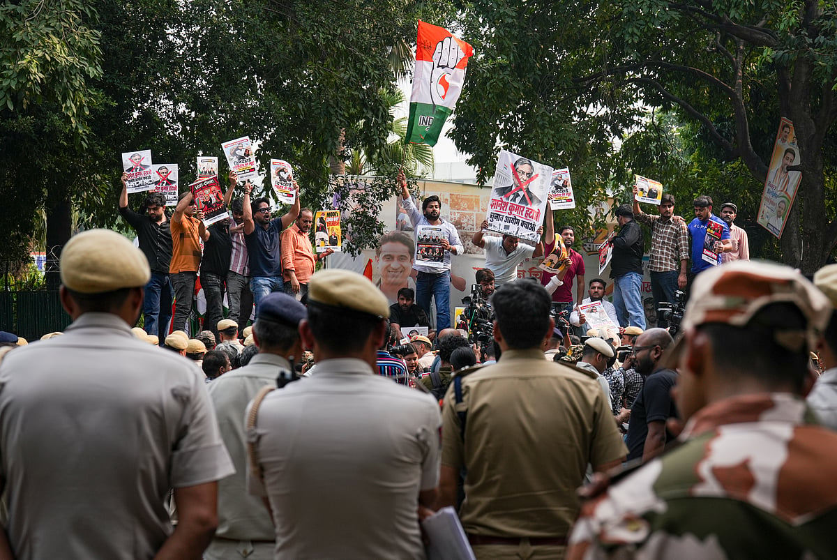 Youth Congress protest in New Delhi