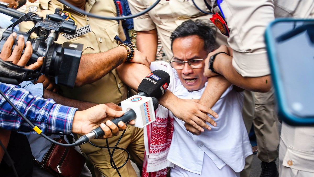 Police detain MP and Assam Congress president Gaurav Gogoi in Guwahati, 25 Sep