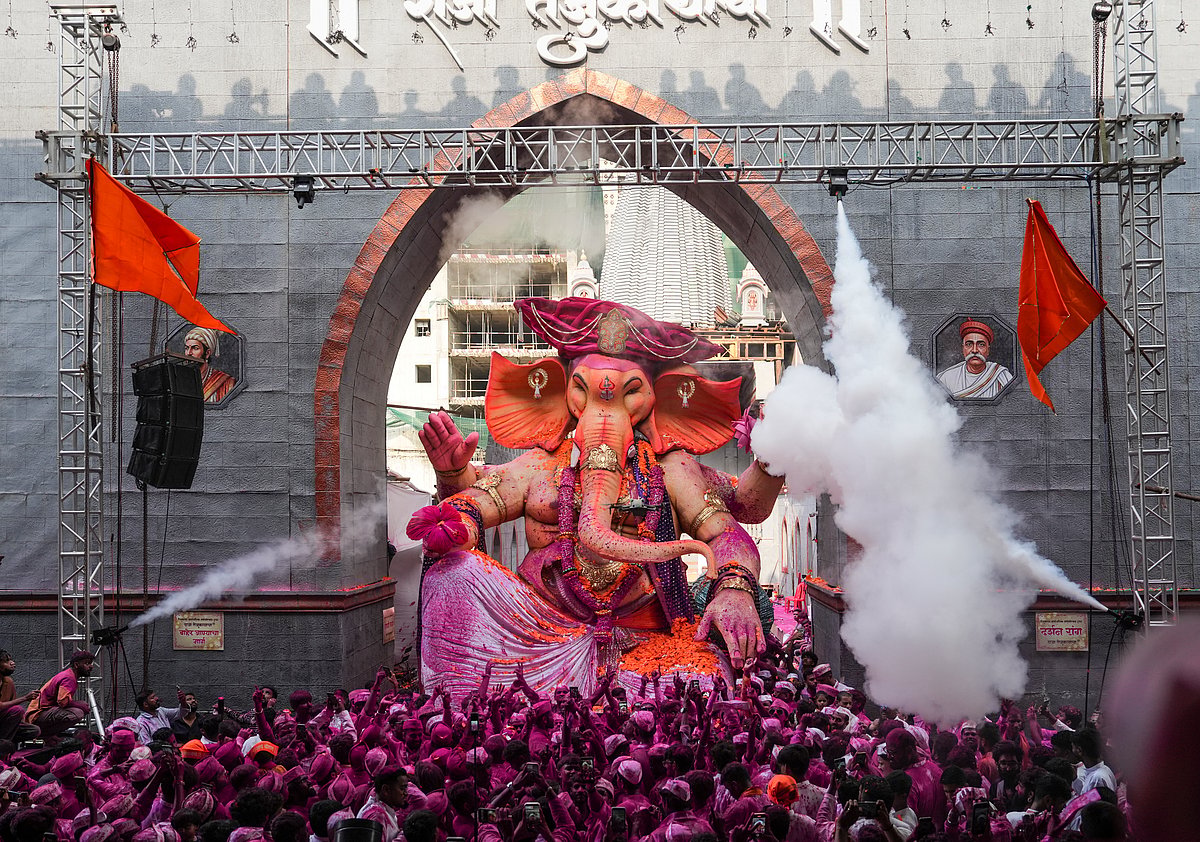 Ganesh immersion processions begin across Mumbai on Anant Chaturdashi