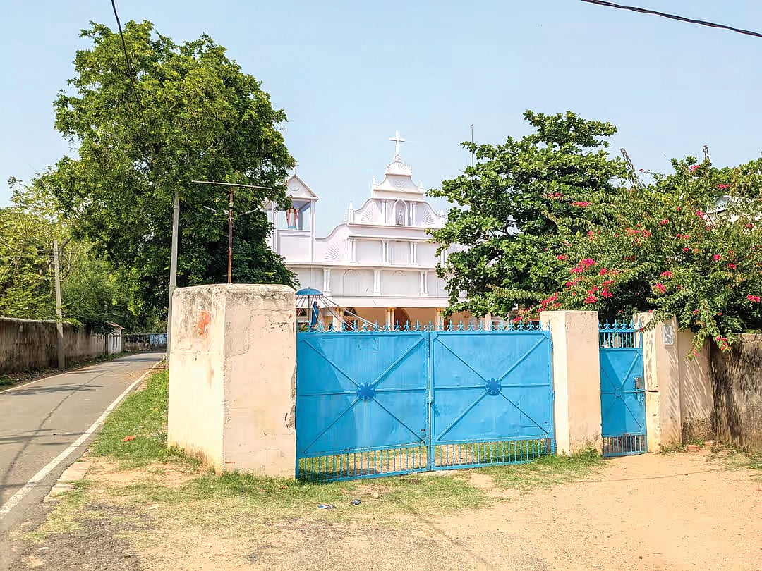 The missionary school across the river