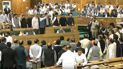 Chaotic scenes in the J&K Assembly