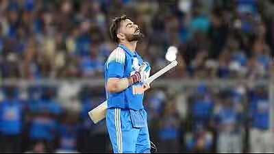 Masterclass: Kohli after completing his century in Trivandrum.