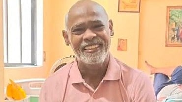 Vinod Kambli at the elder care centre in Thane.