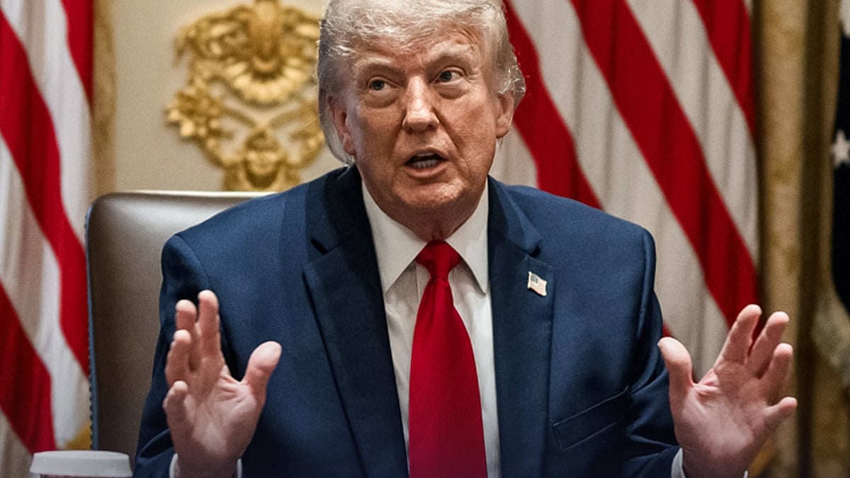 US President Donald Trump at White House.