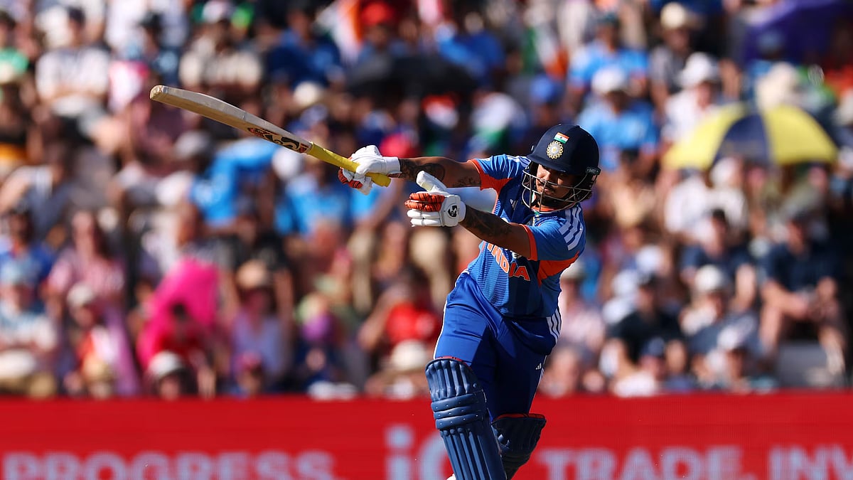 Ishan Kishan in full flow during India's semi-final vs Sri Lanka