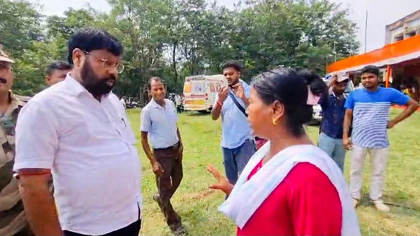 Durgapur BJP MLA Lakshman Ghorui questioned by an irate woman