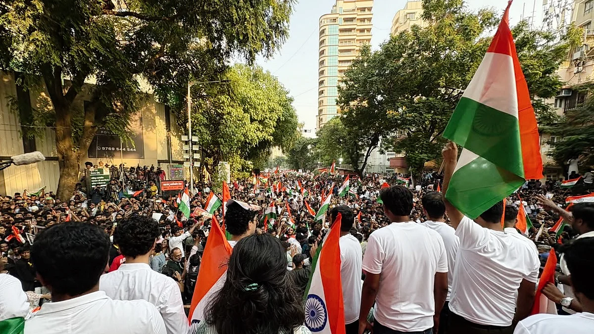 A part of the gathering at Shivaji Park