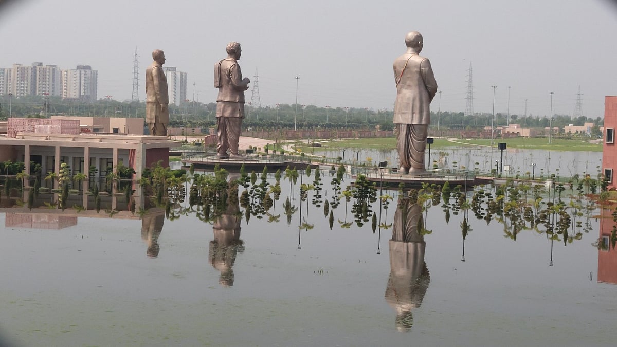 Gomti floods Rashtra Prerna Sthal, puts riverside planning under scrutiny