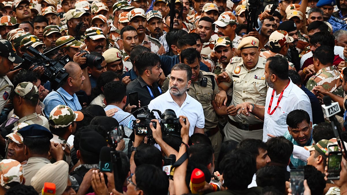 Rahul Gandhi before his detention