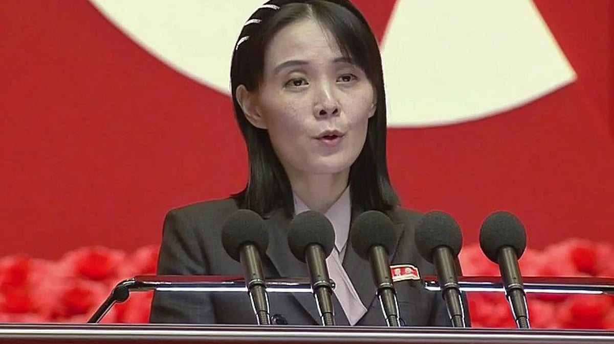 Kim Yo-jong, the sister of North Korean leader Kim Jong-un.