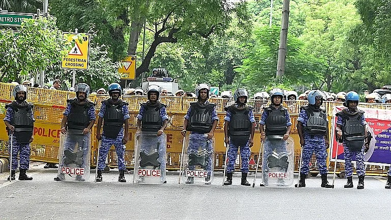 Prohibitory orders are in force in New Delhi and police have asked closer of gates at 57 Metro stations