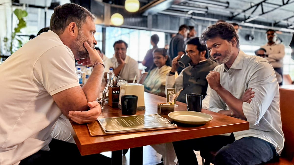 Rahul Gandhi meets Tamil Nadu CM Vijay, discusses political cooperation