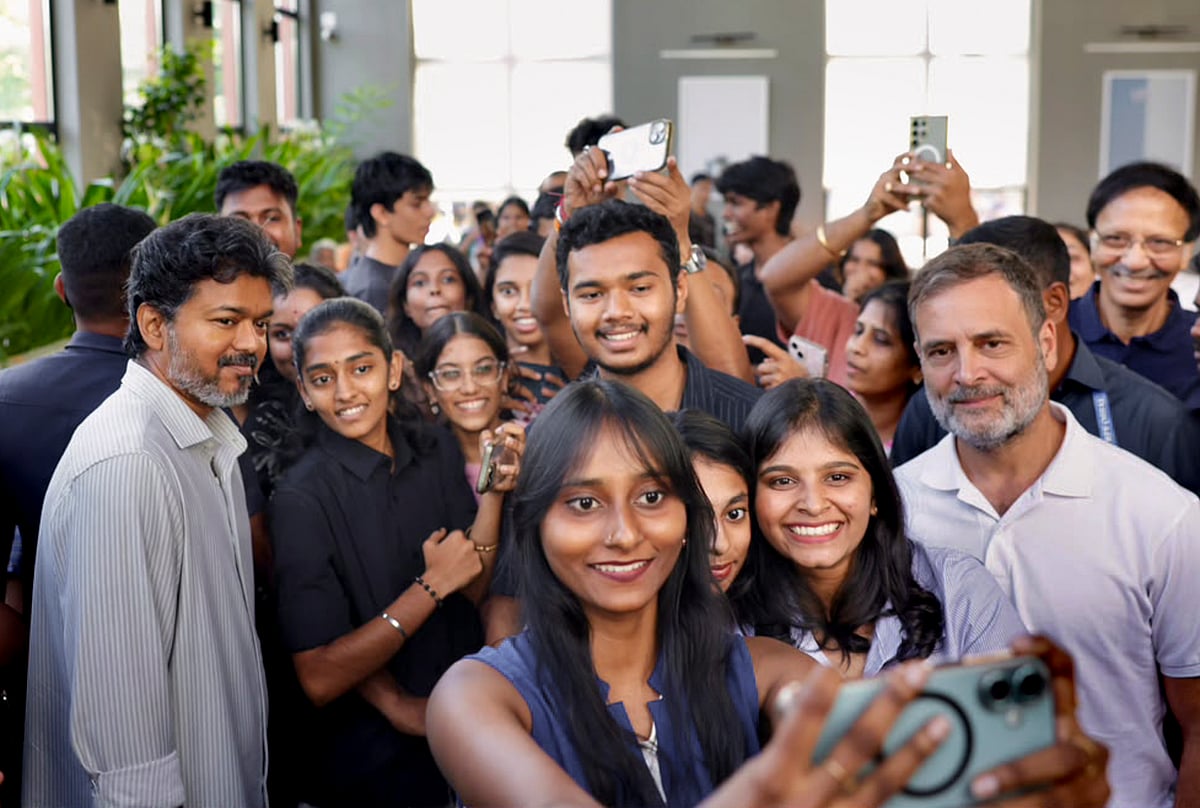 Rahul Gandhi meets Tamil Nadu CM Vijay, discusses political cooperation