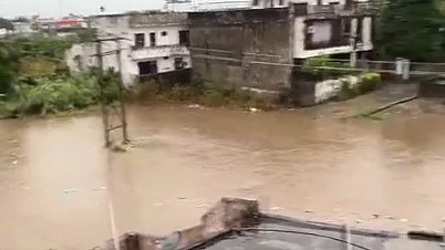 A waterlogged area in Jammu.
