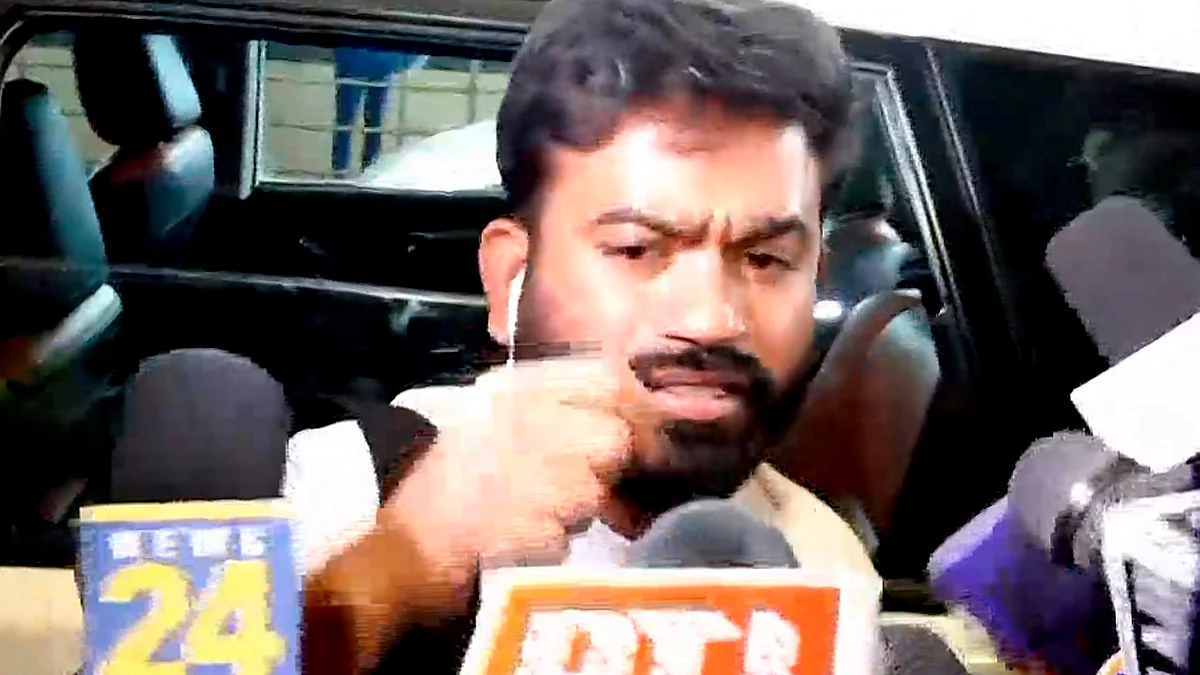 CJP founder Abhijeet Dipke addresses media.