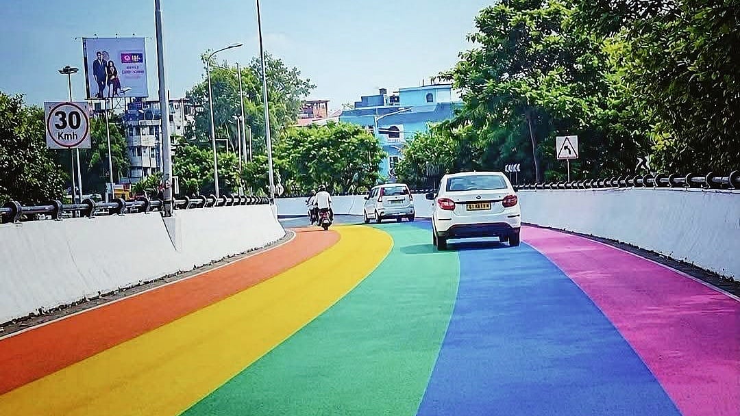 Viral skid videos put Kolkata’s rainbow roads under scanner