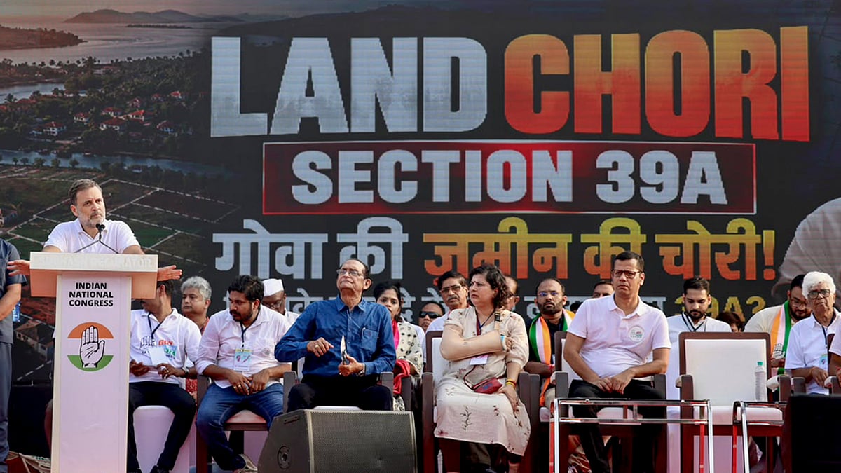 Leader of Opposition in Lok Sabha Rahul Gandhi in Goa on 18 October