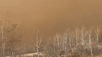The fire was reported about 180 kilometres south-east of Edmonton