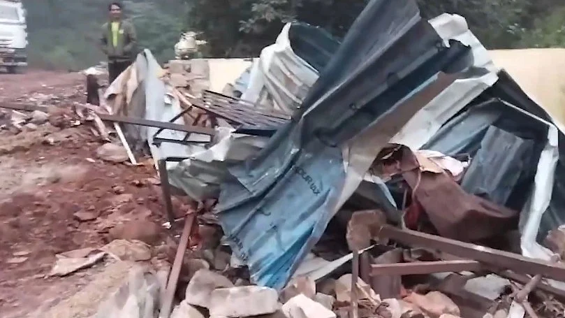 Officials are investigating how the truck entered a route usually closed to heavy vehicles 