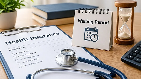 The waiting period begins on the policy inception date.