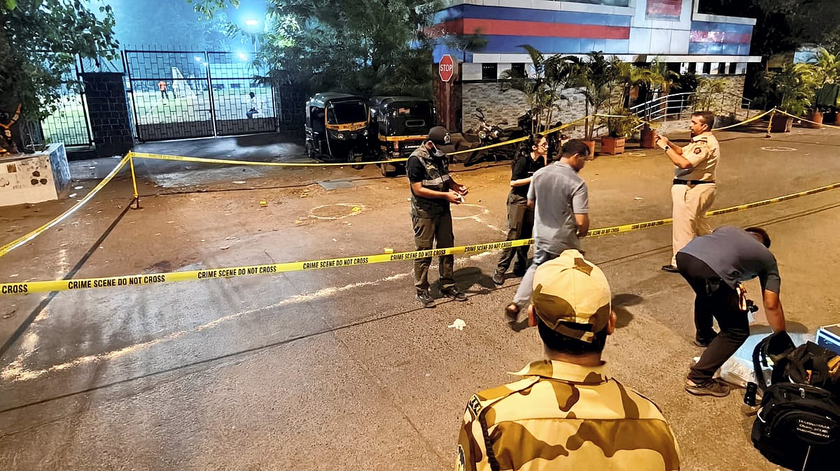Forensic experts visited the scene to collect ballistic evidence and inspect the car