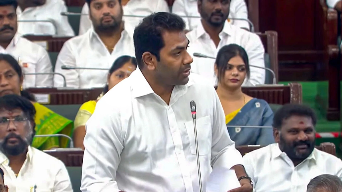 Public works and sports development minister Aadhav Arjuna.
