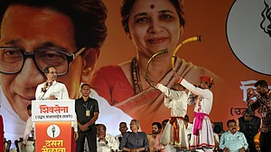 Shiv Sena (UBT) chief Uddhav Thackeray at Dussehra rally in Mumbai