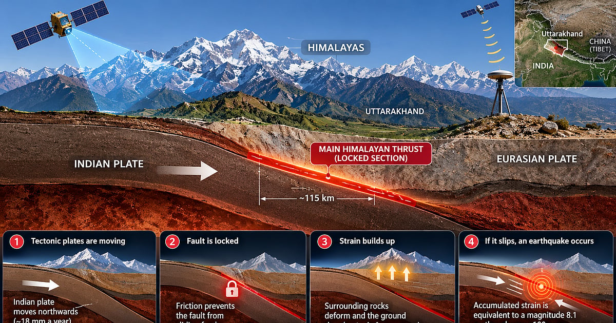Locked Himalayan fault raises concerns over major earthquake risk in Uttarakhand: Study