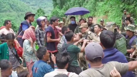 Several state police and central force personnel were injured during the unrest.