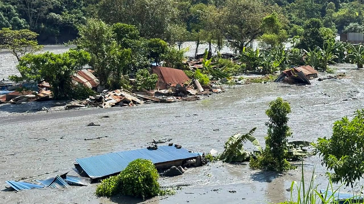 Floodwaters inundate homes in Shanti Bazaar, Arughat-5.