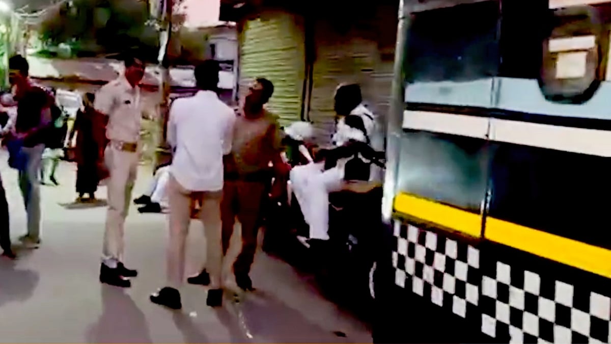 Police presence at the spot after the incident