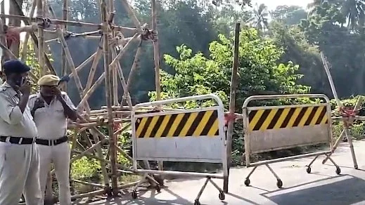The scene of the incident in Gaighata.