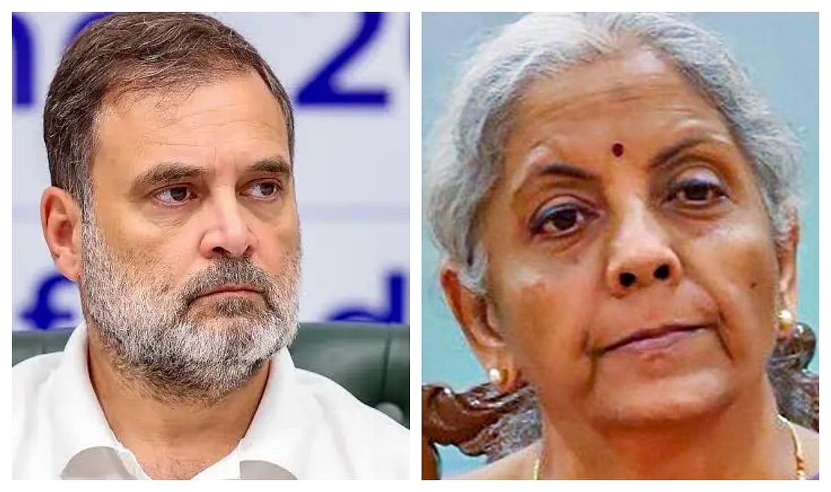Rahul Gandhi and Nirmala Sitharaman
