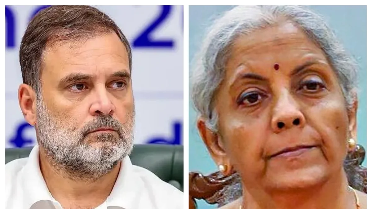 Rahul Gandhi and Nirmala Sitharaman